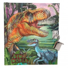 Top Model Diario Dino World con Candado