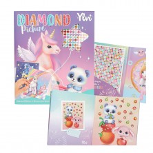 Top Model Libro Pegatinas Unicornio con Diamantes
