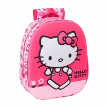 Mochila 3D Hello Kitty 27 x 33 cm