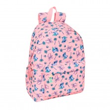 Mochila Juvenil Rosa Stitch 31x13x43cm