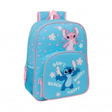 Mochila Grande Azul Stitch