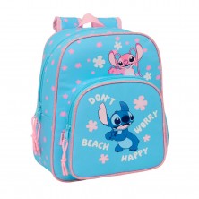Mochila Infantil Azul Stitch