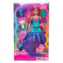 Muñeca Barbie Hada Malibú con 2 Mascotas