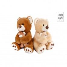 Peluche Oso con Bebé 25 cm Surtido