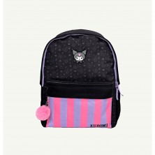 Mochila Júnior Kuromi 42 x 31 cm