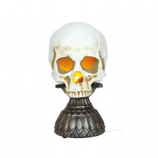 Calavera con Luz y Sonido 28 cm