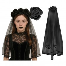 Diadema con Belo Negro 80 cm