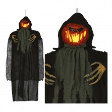 Hombre Calabaza Colgante con Luz 120 cm