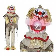 Payaso Espantapájaros con Luz, Sonido y Movimiento 175 cm