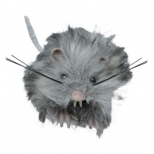 Ratón Peludo Gris 11 cm