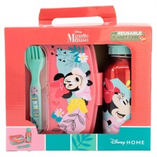 Pack Sandwichera + Cantimplora Aluminio Minnie