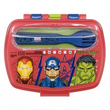 Sandwichera con Cubiertos Avengers