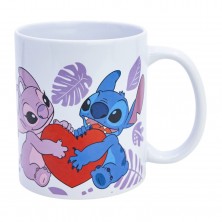 Taza Cerámica Stitch en Caja 325 ml