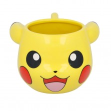 Taza Cerámica Cabeza Pikachu 3D