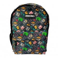 Mochila Júnior Minecraft 31 x 45 cm
