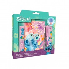 Diario con Bolígrafo Mágico Stitch