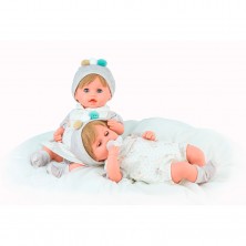 Muñecas Mellizas Mini Reborn 35 cm