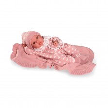 Muñeca Erika Recién Nacida con Toquilla 42 cm