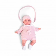Muñeca Toneta Balbuceos con Portabebé 34 cm
