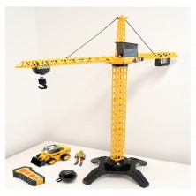 Grúa RC con Figura y Vehículo 127 cm