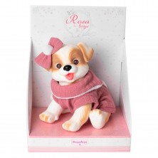Perrito Bebé con Vestido Rosa 23 cm