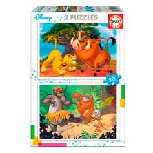 Puzle Animales Disney 2 x 20 Piezas