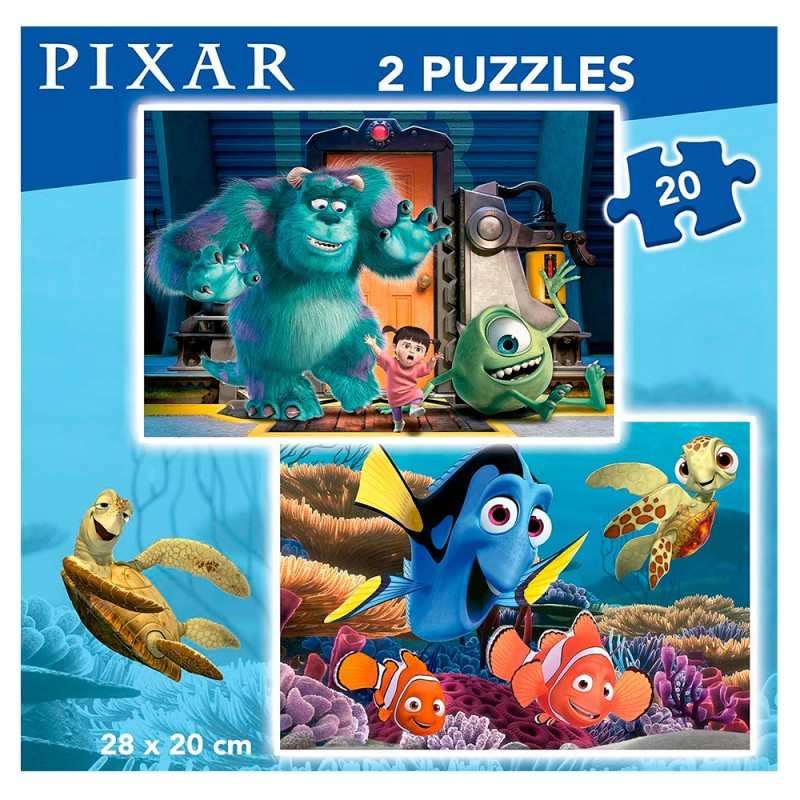 Puzle Pixar 2 x 20 Piezas de Educa