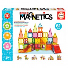 Juego Educativo de Construcción Magnético 61 Piezas