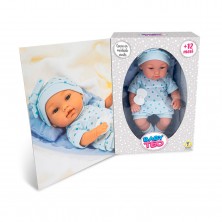 Muñeco Recién Nacido Azul 33 cm