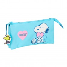 Estuche Triple Snoopy
