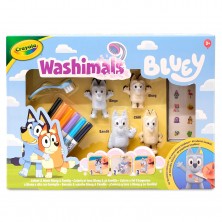 Washimals Set 4 Figuras Bluey con Rotuladores