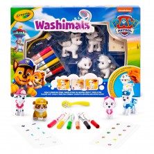 Washimals Set 4 Figuras Patrulla Canina con Rotuladores