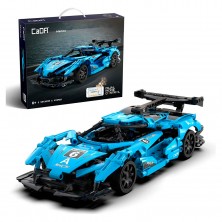 Construcción Coche Helios Azul con RC 419 Piezas