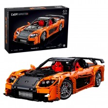 Construcción Coche Mazda RX7 Naranja 3305 Piezas