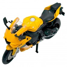 Moto Yamaha con Pullback