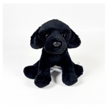 Peluche Perro Labrador Negro Sentado