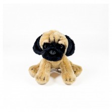 Peluche Perro Carlino Sentado 12 cm