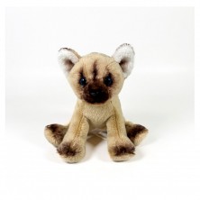 Peluche Gato Beige Sentado 12 cm