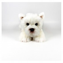 Peluche Perro Terrier Tumbado 25 cm