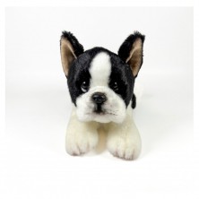 Peluche Perro Boston Terrier Tumbado 25 cm