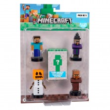 Pack 5 Figuras Minecraft 5 cm