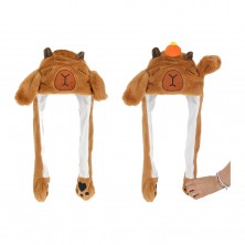 Gorro Capibara con Orejas Móviles