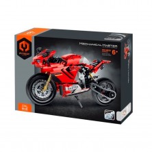 Construcción Moto Roja Carretera 557 Piezas