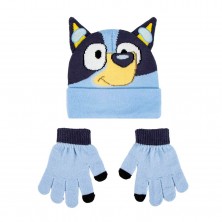 Gorro y Guantes Bluey