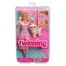 Muñeca Barbie Rubia y Perro