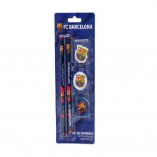 5 Piezas Papelería Barça