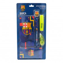 Set Papelería con Bloc Notas Barça