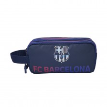 Estuche Rectangular Barça con 3 Compartimentos
