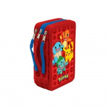 Estuche Triple Lleno Pokémon 20 cm