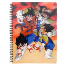 Libreta A4 Dragon Ball con Efecto 3D